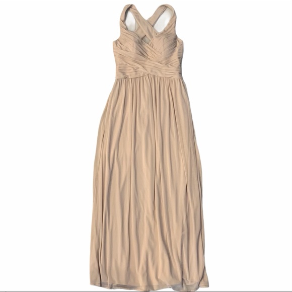 DAVID’S BRIDAL Long Bridesmaid Sleeveless Dress - Picture 1 of 13